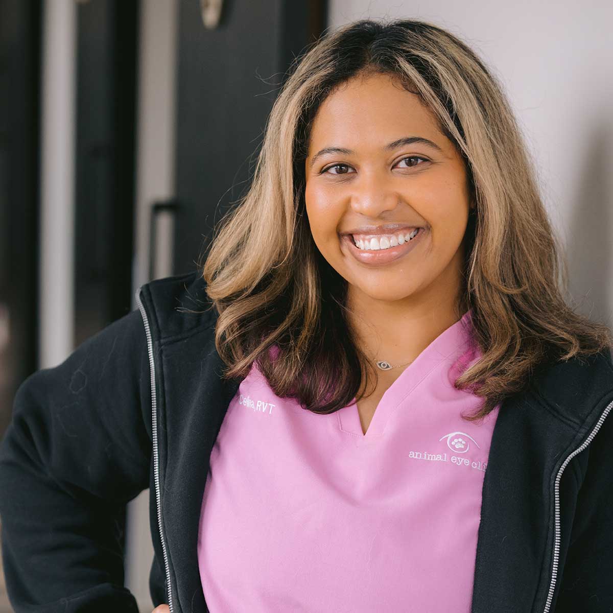 photo of Celina-Lancaster-RVT-Technician-animal-eye-clinic-carmel-Indiana